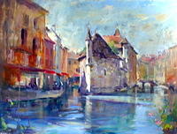 The Old Prison Annecy France39x56cm 1800