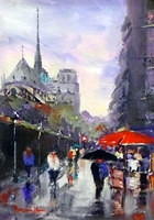 Maryanne Holmeschamps Elysees Parisoil 48 X 58cm